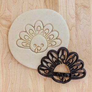 Turkey Shaped Cute Cookie Fondant Clay Cutter for Thanksgiving Baking, DIY Crafts, India Cookie Mold for Fall Festival, Kids Activities, Party Treats and Autumn Theme Kitchen