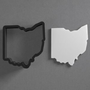 Ohio State Cookie Polymer Clay Cutter with Sharp Tapered Edge for Jewelry Making, Mini Stud Earrings, Pendant Sets, Earring Crafting Tool, Cookie Cutter for Clay and Dough Shaping