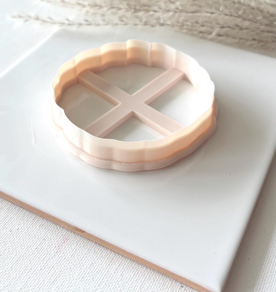 Egg Wreath and Laurel Spring Cookie Cutter for Polymer Clay and Fondant Decorating Large Clay Cutter for Easter Crafts DIY Spring Jewelry Making Nature Themed Baking and Craft Projects - Image 3