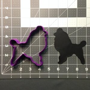 Poodle 101 Cookie Cutter for Making Shortbread Biscuits Fondant Clay Crafts Dog Theme Baking Supplies Pet Lover Party Decoration DIY Art Projects Kitchen Activities Classroom and Gift