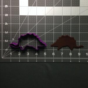 Black Stegosaurus Dinosaur Cookie Cutter Cookie Jurassic Theme Baking Mold for Kids Birthday Party Decorations Cake Toppers Cupcake Fondant Cutter Fun Kitchen Tool for Dino Lovers