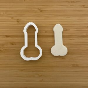Penis Shape Polymer Clay Cutter Cookie Fondant Biscuit Cutter Sharp Tapered Edge Tool for Earrings Jewelry Making Bachelorette Party Cupcake Decoration Baking Craft Projects Adult Theme