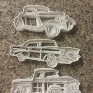 Classic Cars Black Cookie Cookie Cutters Set for Vintage Car Theme Baking Antique Automobile Cookie Mold Kit for Car Shows Birthday Parties Fondant Crafts and Retro Vehicle Celebration