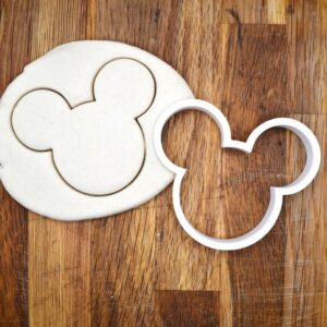 Black Mouse Face Head Cookie Cutter India cookie Mouse Silhouette Baking Tool for Cookies Fondant and Clay Christmas Gift Cake Decorating Jewelry Craft Cutter