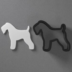 Kerry Blue Terrier Dog Breed Shape Polymer Clay Cutter with Sharp Tapered Edge for Precise Cutting, Jewelry and Earring Tool for Mini Studs and Pendant Sets, Cookie Cutter for Dog