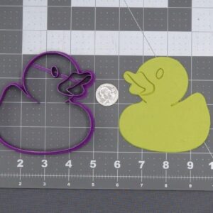 Black Rubber Duck Cookie Cutter Cookie Baby Shower Bath Time Theme Shape for Baking Duckling Cookies Kids Birthday Parties Nursery Treats Cake Decorations Classroom Crafts Playdate