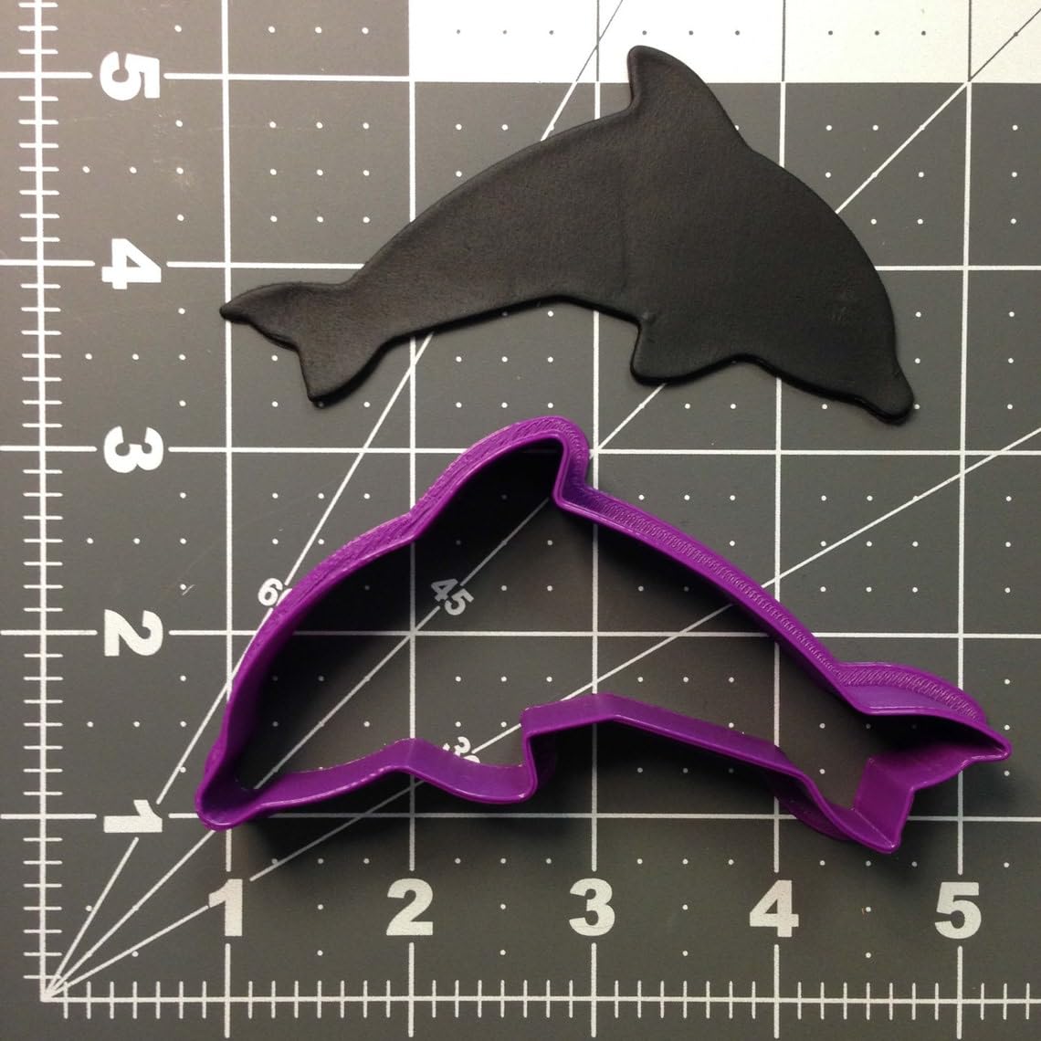 Dolphin 101 Black Cookie Cookie Cutter for Ocean Theme Birthday Party Supplies Beach Sea Animal Cookies DIY Baking Tool for Kids Crafts Marine Life Classroom Activities and Treats - Image 2