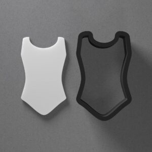 Leotard Bikini Swimsuit Cookie Polymer Clay Cutter with Sharp Tapered Edge for Jewelry Making Mini Studs Pendant Set and Cookie Cutter Versatile Craft Tool for Detailed Swimwear-Themed