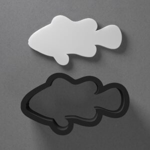 Clownfish Ocean Fish Shape Cookie Polymer Clay Cutter With Sharp Tapered Edge Earring Making Tool For DIY Jewelry Pendant Studs Underwater Cookie Cutter For Clay Art Craft Projects