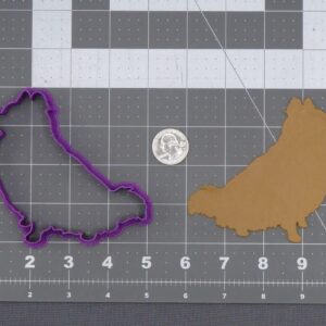 Black Pomeranian Dog 266 K757 Cookie Cutter Silhouette for Pet Lover Birthday Party Biscuit Cutter Baking Tool for Kids Fondant Clay Craft Supplies Small Dog Shape Cookies