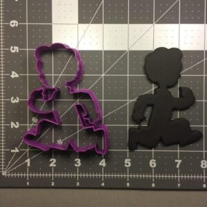 Black Running Boy 100 Cookie Cutter for Fun and Themed Cookies, Fondant Cake Toppers, Biscuit Baking, Birthday Party Favors, Sports Events, School Activities, and Creative Crafting