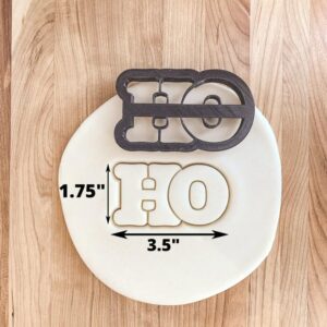 Christmas HoHo Cookie Fondant Clay Cutter India Cookie for Holiday Baking, Festive Cake Decorations, Clay Crafts, Seasonal Party Treats, Christmas Gifts, and Creative Holiday Projects