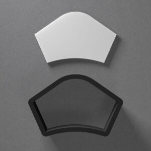 Nurse Hat Shaped Cookie Polymer Clay Cutter with Sharp Tapered Edge for Jewelry Making Mini Studs Pendant Set and Cookie Cutter Versatile Craft Tool for Detailed Medical-Themed Clay