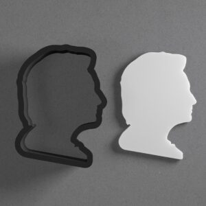 Hillary Clinton Head Silhouette Cookie Polymer Clay Cutter with Sharp Tapered Edge for Jewelry Making, Mini Stud Earrings, Pendant Sets, Earring Craft Tool, Cookie Cutter for Clay