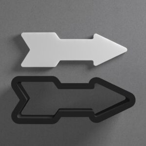 Arrow Shape Cookie Polymer Clay Cutter with Sharp Tapered Edge for Jewelry Making, Mini Stud Earrings, Pendant Sets, Earring Craft Tool, Cookie Cutter for Clay and Dough Shaping