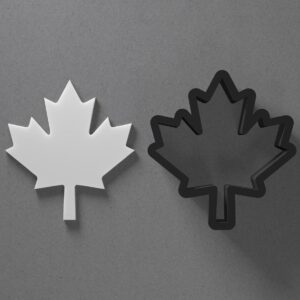 Maple Leaf Shape Polymer Clay Cutter Earring Jewelry Tool for Mini Studs Dangle Pendants and Cookie Dough Shaping with Sharp Tapered Edge for Autumn Fall Nature Theme DIY Craft