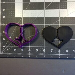 Black Heart Man and Woman Cookie Cutter Cookie Baking Mold for Cookies, Biscuits, Fondant and Crafts, Perfect for Weddings, Anniversaries, Valentine�s Day, Engagement Parties