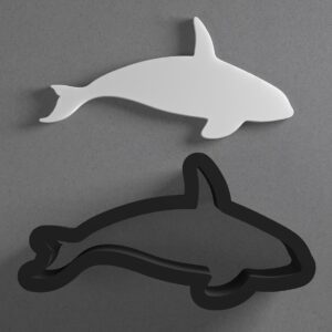 Killer Whale Cookie Polymer Clay Cutter with Sharp Tapered Edge for Earring Making Jewelry Tools Mini Studs Pendant Set Craft Supplies Cookie Cutter Art and DIY Accessories