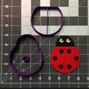 Black Lady Bug 100 Cookie Cutter Set Cookie Insect Shape for Baking Cookies Cake Toppers Fondant Crafts Birthday Parties Spring Garden Themes Educational Activities Kids Projects