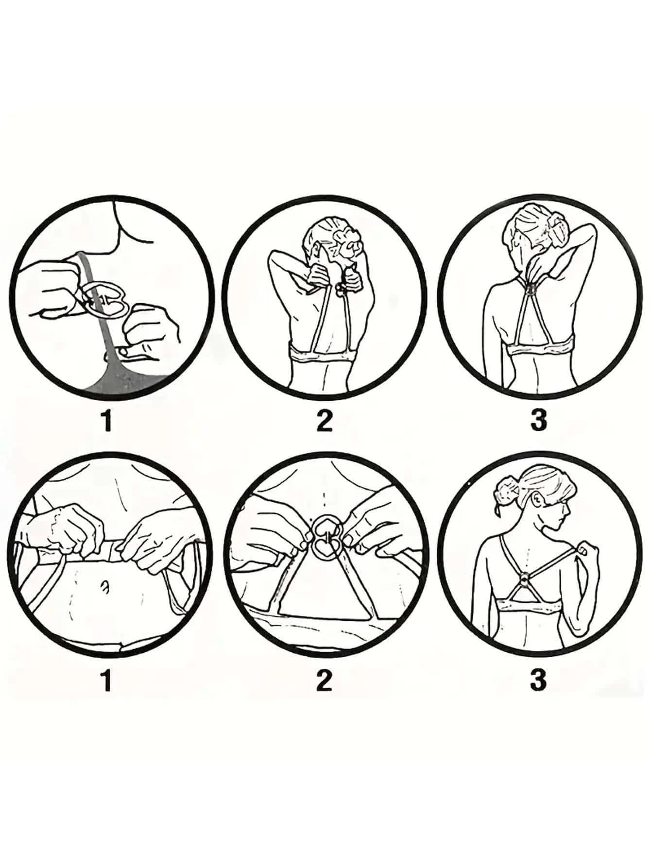 Set of 3 Bra Strap Clips: Racerback Style with Concealed Straps, Cleavage Control, and Anti-Slip Buckles - Image 5