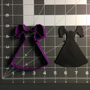 Black Cookie Dirndl Dress Cookie Cutter for Baking Cookies Biscuits Fondant Sandwiches Pancakes Pastry Dough Tool for Oktoberfest Theme Parties Weddings Birthdays School Celebrations