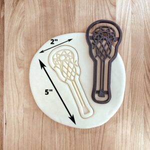 Lacrosse Cookie Cutter Cookie for Fondant, Clay Crafting, Baking, Sports-Themed Parties, Lacrosse Team Events, Athletic Celebrations, and Creative Cake Decorating in India