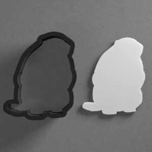 Standing Groundhog Cookie Polymer Clay Cutter with Sharp Tapered Edge for Jewelry Making Mini Studs Pendant Set and Cookie Cutter Versatile Craft Tool for Detailed Animal-Themed Clay