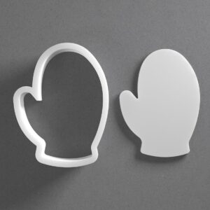 Mitten Cookie Cutter Winter Glove Shape Baking Tool for Cookies Biscuits Fondant Dough Clay Jewelry Making Earring Craft Decorating Party Baking and Daily Home Use