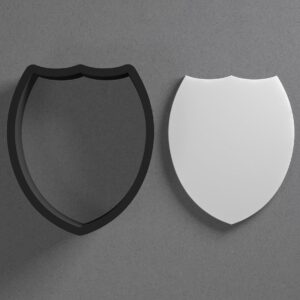 Badge Shield Polymer Clay Cutter With Sharp Tapered Edge Jewelry Earring Making Tool For Mini Studs Pendant Set Clay Mold Cookie Cutter For Police Officer Hero Event Craft Projects