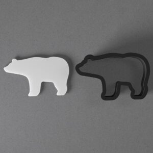 Bear Animal Cookie Polymer Clay Cutter with Sharp Tapered Edge for Jewelry Making, Mini Stud Earrings, Pendant Sets, Earring Crafting Tool, Cookie Cutter for Clay and Dough Shaping