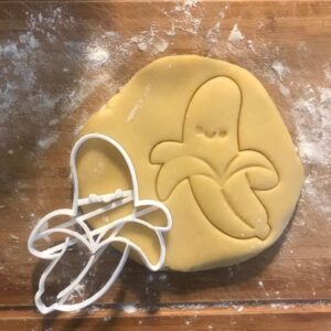 Black Banana Cookie Cutter cookie Fruit Shape Biscuit Cutter for Baking Cookies Fondant Clay Craft Tool Funny Foodie Gifts Summer Party Favors Christmas Present Idea
