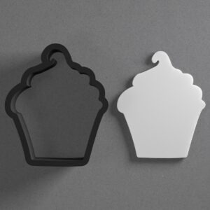 Cupcake Dessert Cookie Polymer Clay Cutter with Sharp Tapered Edge for Jewelry Making, Mini Stud Earrings, Pendant Sets, Earring Crafting Tool, Cookie Cutter for Clay and Dough Shaping
