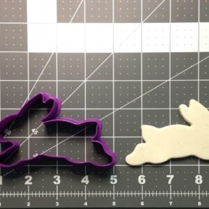 Black Bunny 102 Cookie Cutter Cookie Easter Rabbit Shape for Spring Cookies Holiday Baking Treats Crafts for Kids Clay Cutting Tool for Teachers Classrooms Kitchens and DIY Use Made in