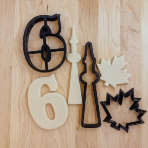 Toronto The Six Cookie Fondant Clay Cutter Set of 3 for Baking, Kids’ Parties, DIY Crafts, India Cookie Molds for City Themes, Birthday Celebrations, Cake Decorations, and Creative Fun