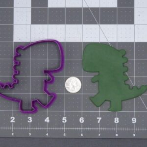 Black Cookie Tyrannosaurus Rex Dinosaur Cookie Cutter Silhouette for Baking Cookies Biscuits Sandwiches Fondant Pancakes Pastry Dough Tools for Kids Dinosaur Birthday Party Decorations