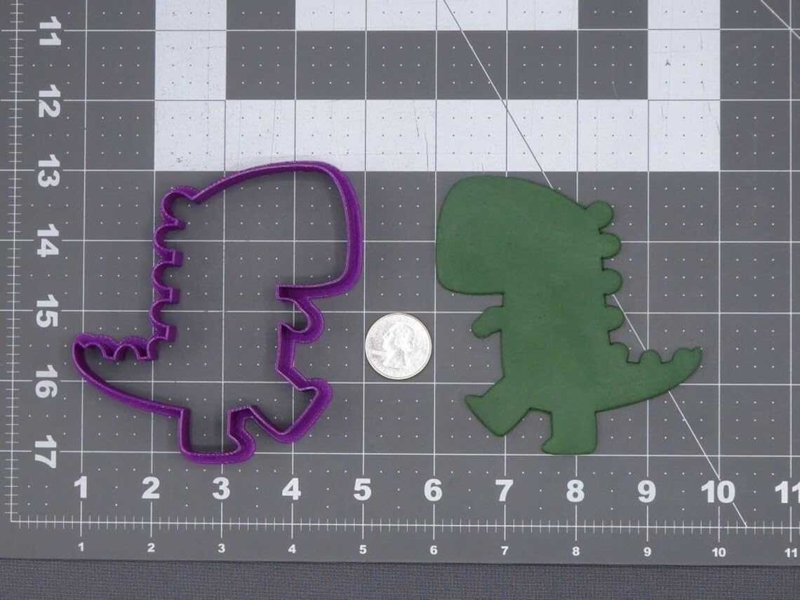 Black Cookie Tyrannosaurus Rex Dinosaur Cookie Cutter Silhouette for Baking Cookies Biscuits Sandwiches Fondant Pancakes Pastry Dough Tools for Kids Dinosaur Birthday Party Decorations