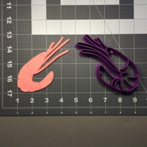 Shrimp Shape Cookie Cutter for Seafood Theme Biscuits Fondant Clay Crafts Baking Tool for Ocean Party Favors Cake Decorating Pastry Toppers Kids Cooking Activities and DIY Art