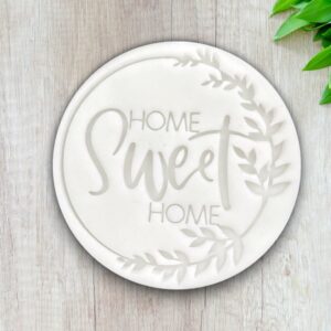 Home Sweet Home Stamp for Fondant Icing Sugar Paste Cupcake Decorating Tool Personalized Baking Accessory for Homemade Cake Decoration Creative Pastry Art by