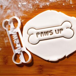 PAWS UP Dog Bone Cookie Cutter for Making Fun Dog Treats Unique Gift Idea for Pet Owners Dog Lovers Puppy Birthday Parties Training Rewards Pet Bakeries and Canine Celebration Baking
