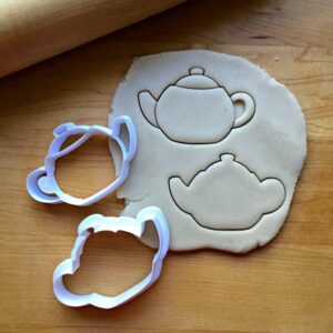 Set of 2 Cookie Teapot Cookie Cutters Multi Size for Fun Baking Teapot Shaped Decoration Tool for Kids Tea Party Snacks Made in India Durable Reusable Cookie Baking Accessory
