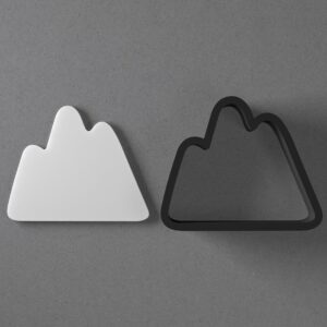 Mountain Range Peak Shape Cookie Polymer Clay Cutter With Sharp Tapered Edge Earring Making Tool For DIY Jewelry Pendant Studs Nature Travel Cookie Cutter For Clay Art Craft Decoration