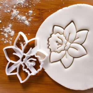 Daffodil Cookie Cookie Cutter Biscuit Fondant Craft Clay Cheese Dough Sugarpaste Sugarcraft Baking Tool Spring Flowers Florist Flora Petals Narcissus Garden Party Wedding Celebration