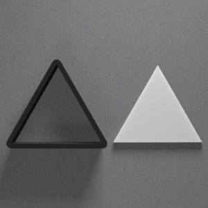 Simple Triangle Polymer Clay Cutter Sharp Tapered Edge for Earrings Jewelry Making Tool Mini Studs Pendant Set Geometric Shape Cookie Cutter for DIY Clay Craft and Jewelry Art Projects