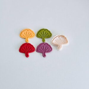 Black Ginkgo Leaf Cookie Cutter Fall Ginkgo Biloba Cookie Cutter Stamp Set cookie Leaf Shape Baking Tool Fondant Mold for Cookies Cake Decorating Autumn Theme Home Use India