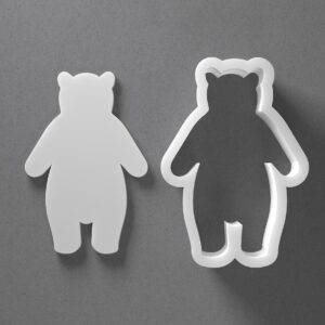 Bear Cookie Cutter Animal Shape Baking Tool for Cookies Biscuits Fondant Dough Clay Jewelry Making Earring Craft Decorating Party Baking and Daily Home Use