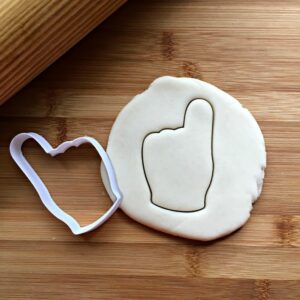 Foam Finger Cookie Cutter, Suitable Size Cookie Sports Fan Finger Baking Tool, Choose Standard or Dishwasher Safe, Made in India