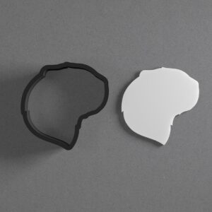 Groundhog Head Face Cookie Polymer Clay Cutter with Sharp Tapered Edge for Jewelry Making Mini Studs Pendant Set and Cookie Cutter Versatile Craft Tool for Detailed Animal-Themed Clay