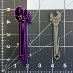 Wrench 100 Cookie Cutter Black Cookie Tool Shape Mold for Cookies Biscuits Fondant Clay Crafts Cake Decorations Mechanic Theme Parties Construction Events Father�s Day and DIY Projects