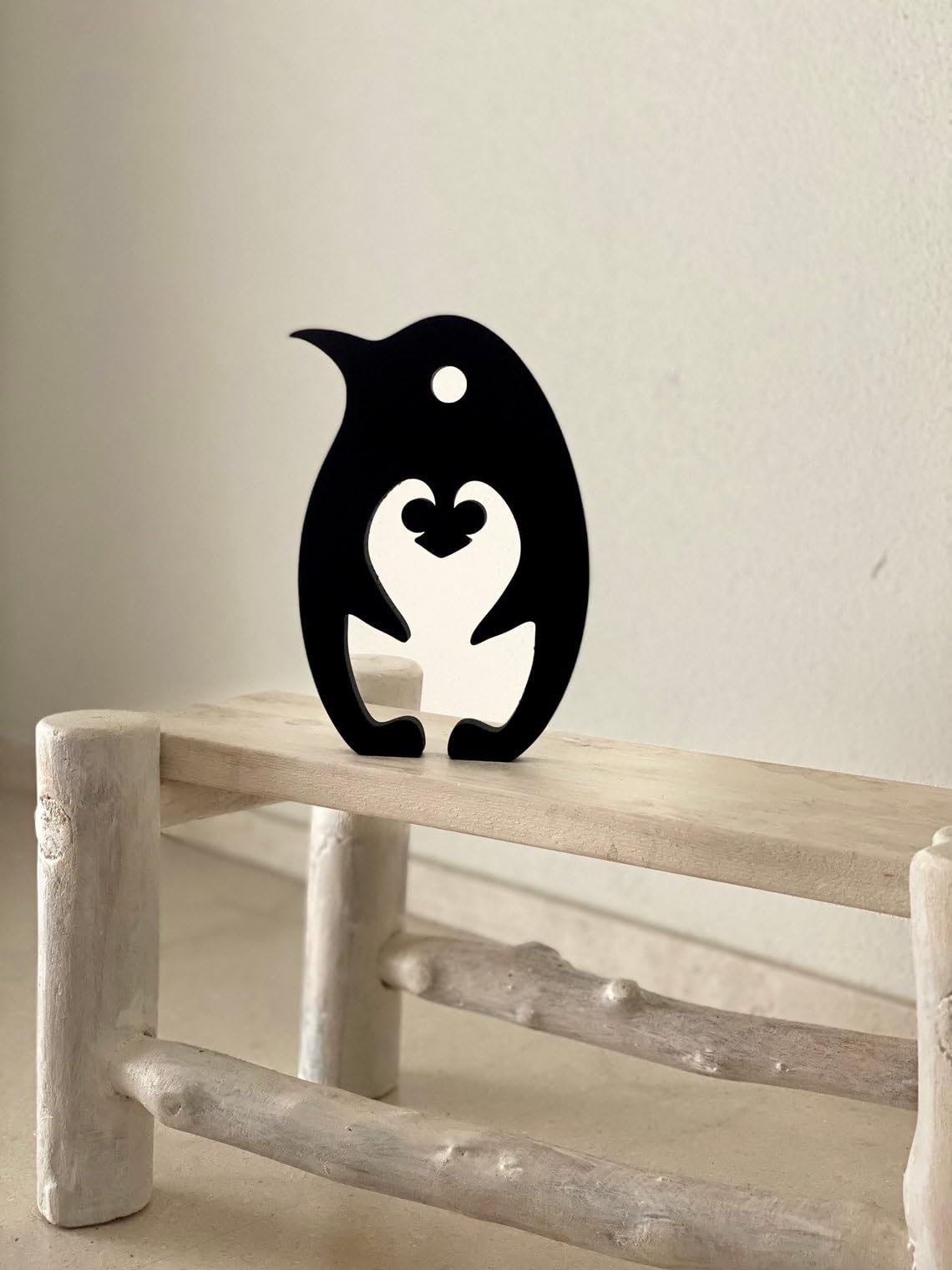 Positive Penguin Mom Tabletop Figure - Ideal Gift for Home and Office Decor, Minimalist Art Sculpture, Housewarming Delight - Image 5