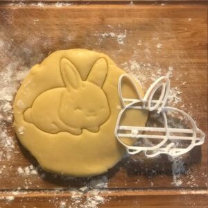 Black Rabbit Cookie Cutter, Easter and Christmas Cookies, Fondant Clay Cutter, Rabbit Lover Gift, Gift for Mom, Holiday Baking, Easter and Christmas Party Treats